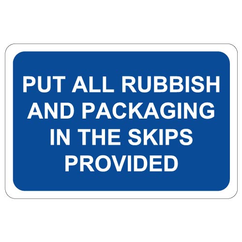 Put All Rubbish… Sign - Signage-Portal